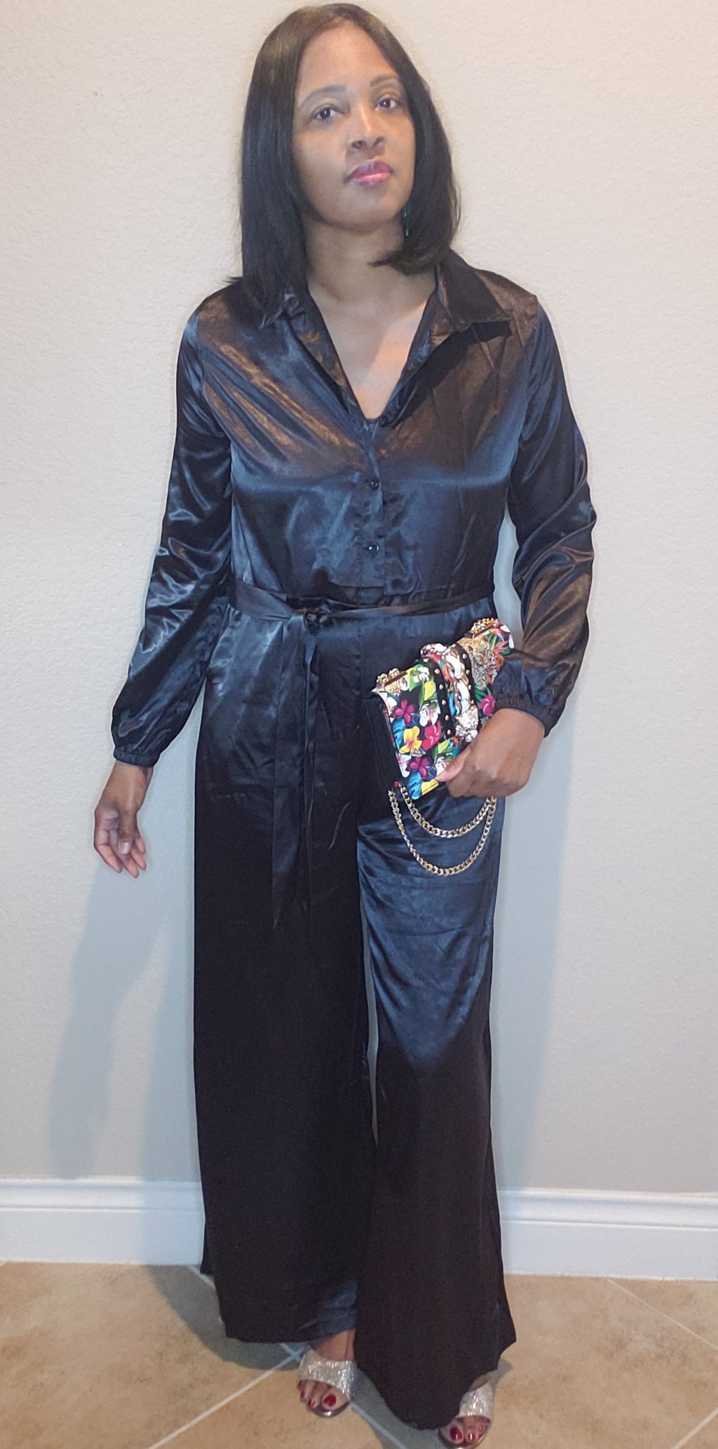 Ebony | one piece jumper | black