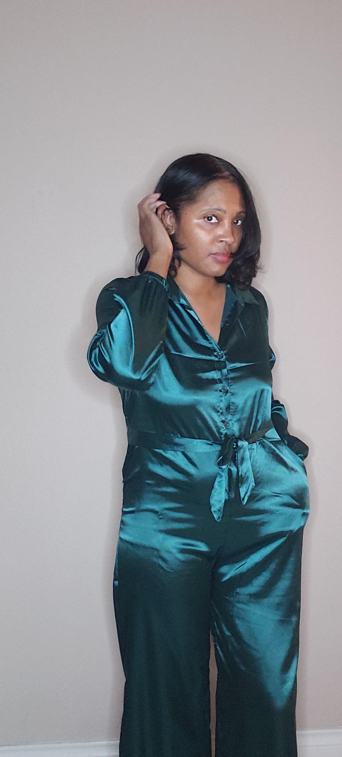 Ebony | one piece jumper| green