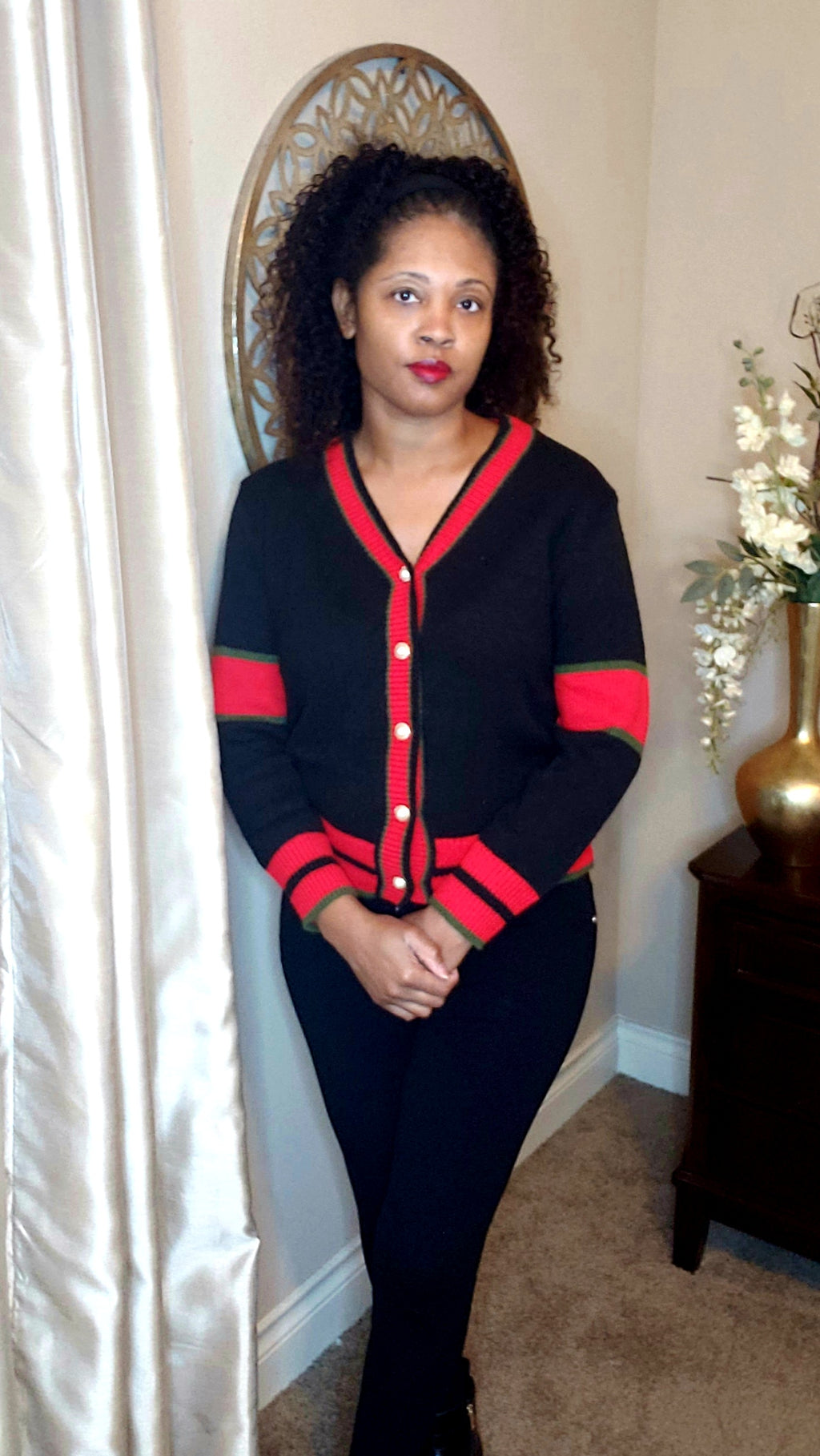 Its a vibe| cardigan sweater| black