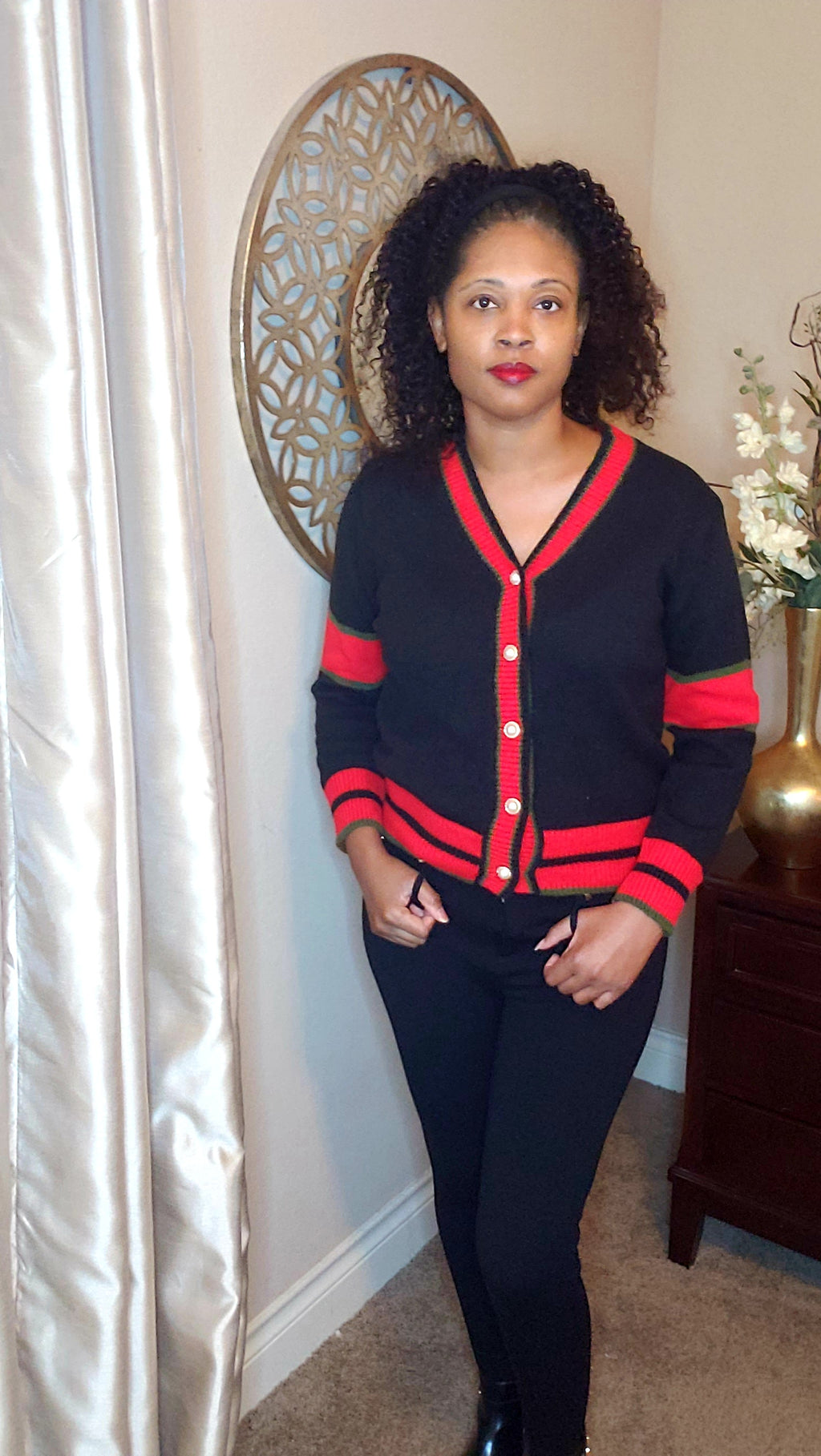 Its a vibe| cardigan sweater| black