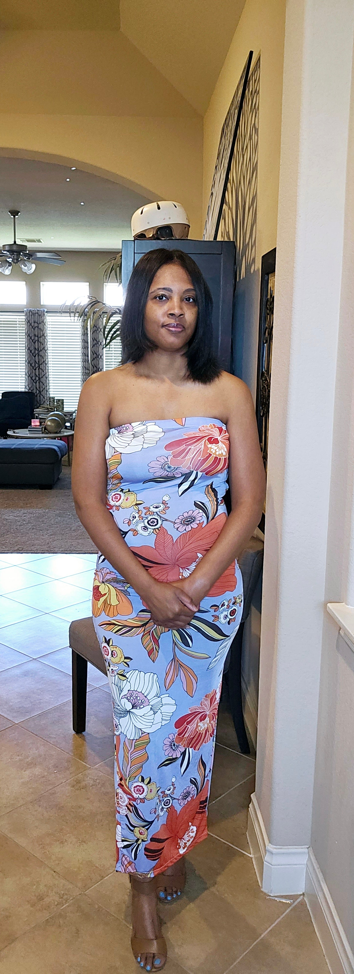 Madilyn babe dress| lavender&multi