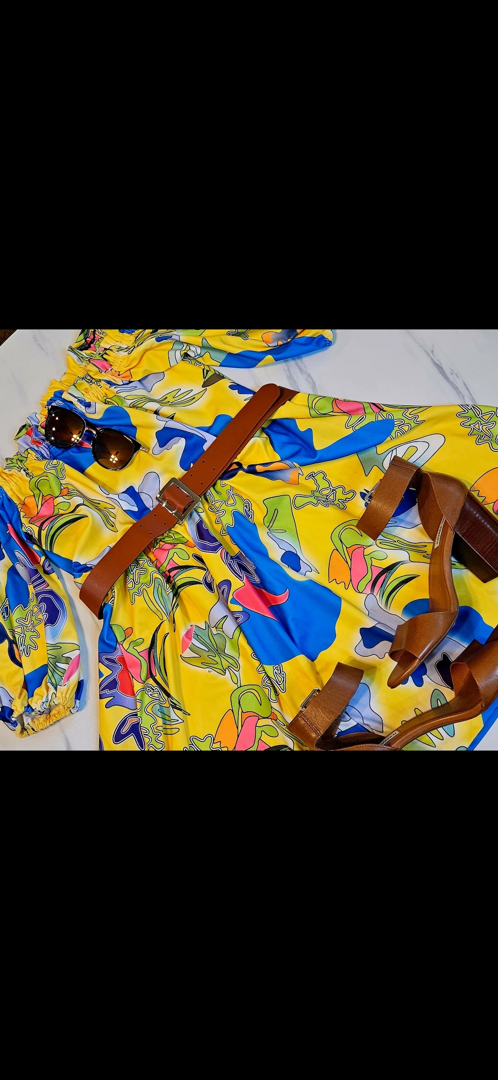 Spring flowers dress| yellow