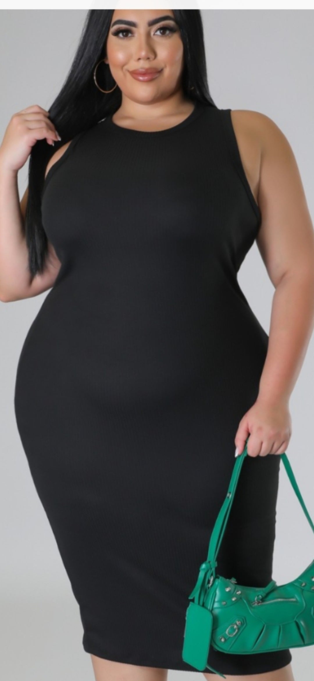 Lillie love dress| curvy plus| black|